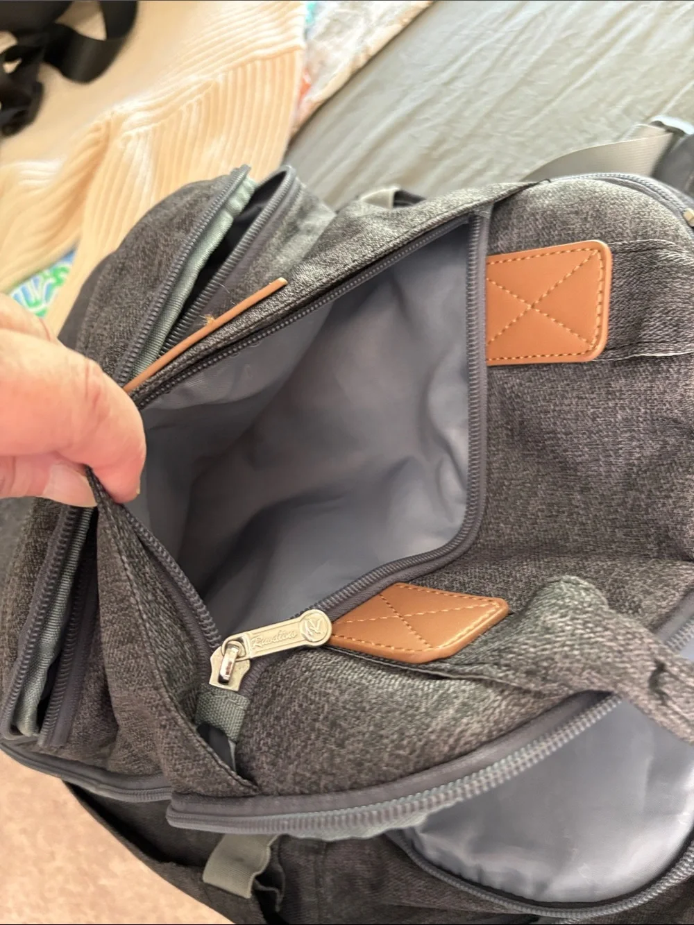 Ruvalino Large Diaper Bag Backpack, Multifunction Baby Changing Travel Bag.